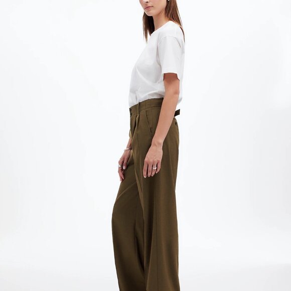 NWT The Harlow Wide-Leg Trouser in Brushed Twill - Picture 3 of 8